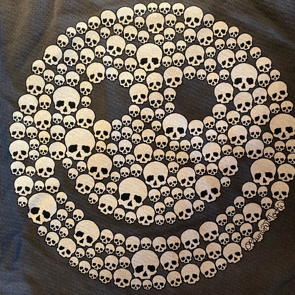 NEW LAUREN MOSHI HAPPY SKULL OMBRE PULLOVER - Picture 3 of 7